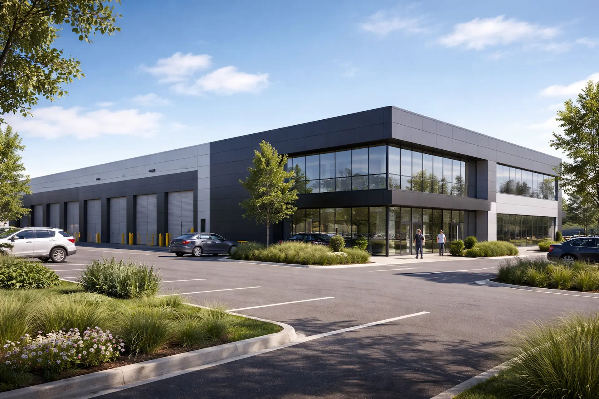 Bâtiment d'activité moderne