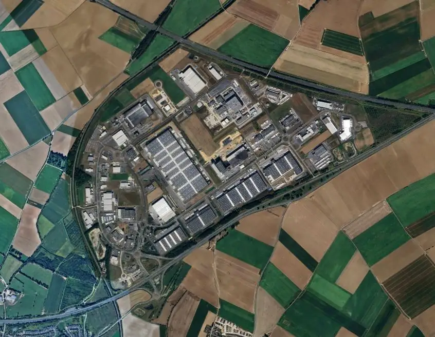 Vue aérienne d'Actiparc Arras à Saint-Laurent-Blangy