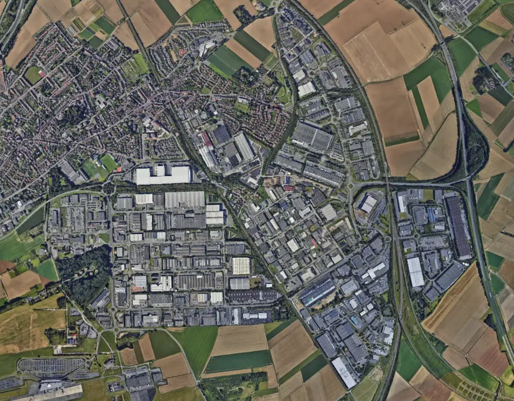 Vue aérienne du CRT Lesquin - Centre Régional de Transport