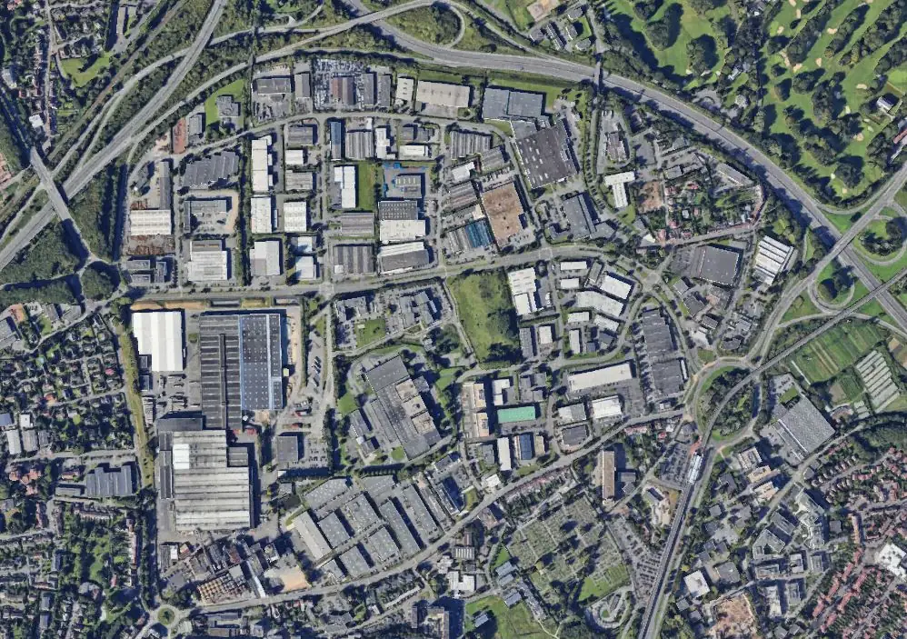 Vue aérienne du Parc de la Pilaterie