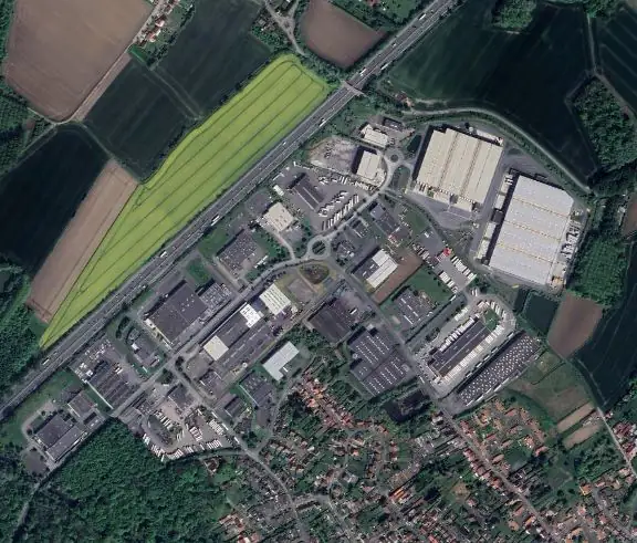 Vue aérienne de la ZI Portes du Nord à Libercourt