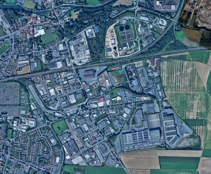 Vue aérienne de la ZI Arras Est