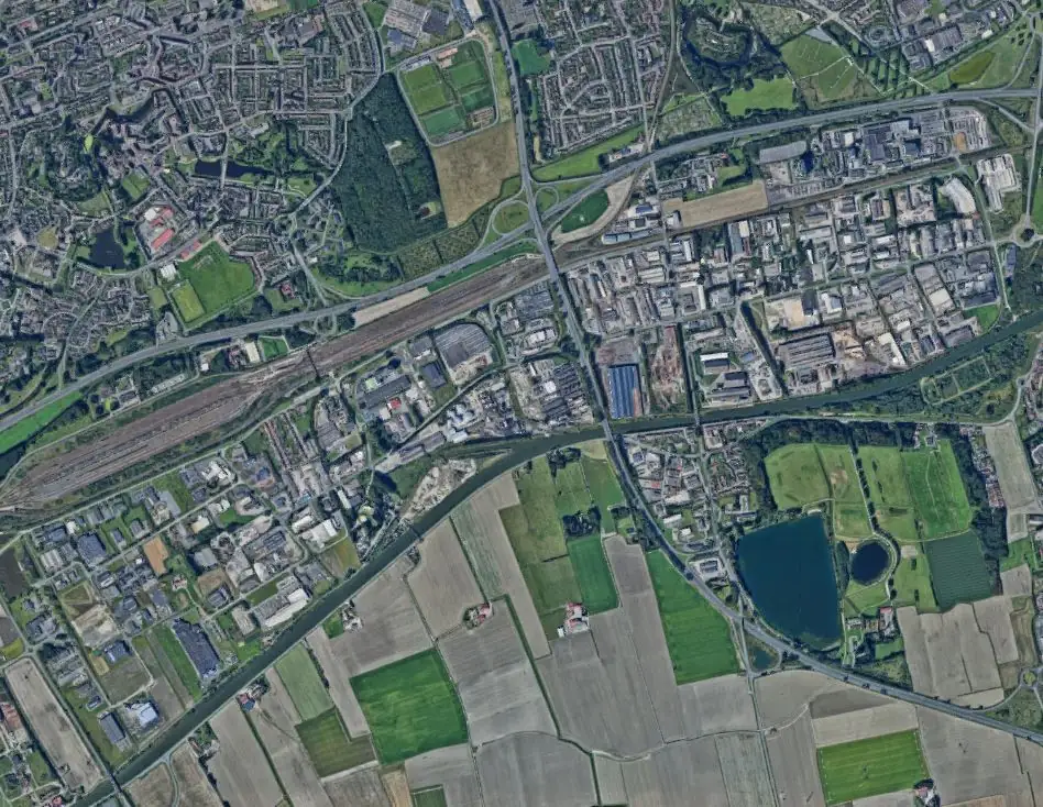 Vue aérienne de la Zone Industrielle de Petite-Synthe et Grande-Synthe